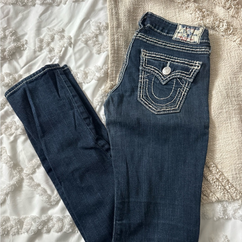 True Religion Dark Indigo Skinny Jeans